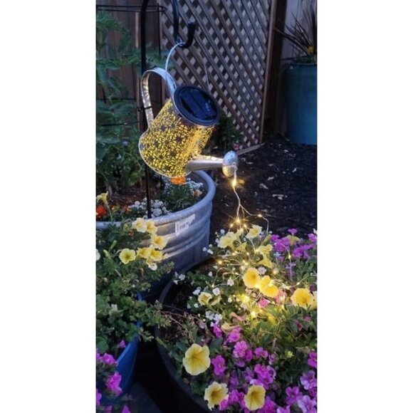 Solar Watering Can Lights, Large Hanging Solar Lantern Waterproof Outdoor - Picture 1 of 2